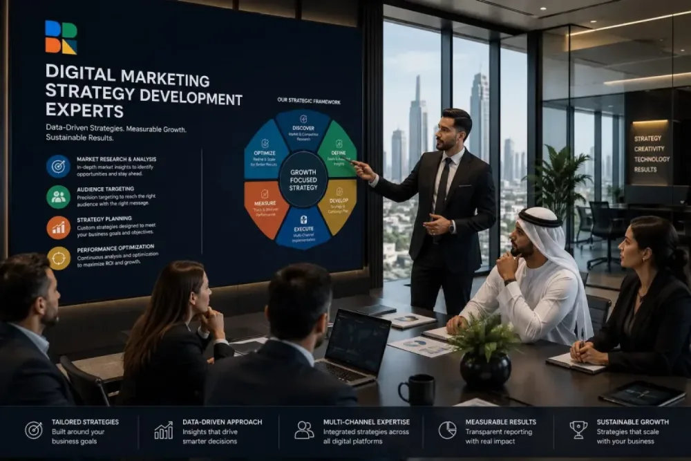 BrandReturns digital marketing strategy: discover, define, develop, execute, measure, optimize framework